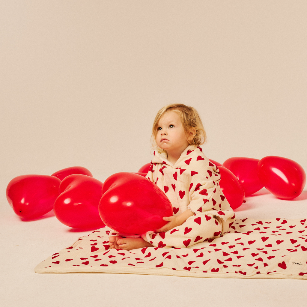 Double gauze blanket - Heart